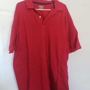 Foundry 2xlt red collared short sleeve shirt